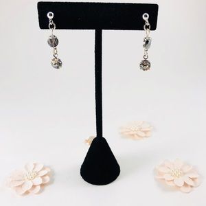 Beautiful Grey Swarovski Earrings